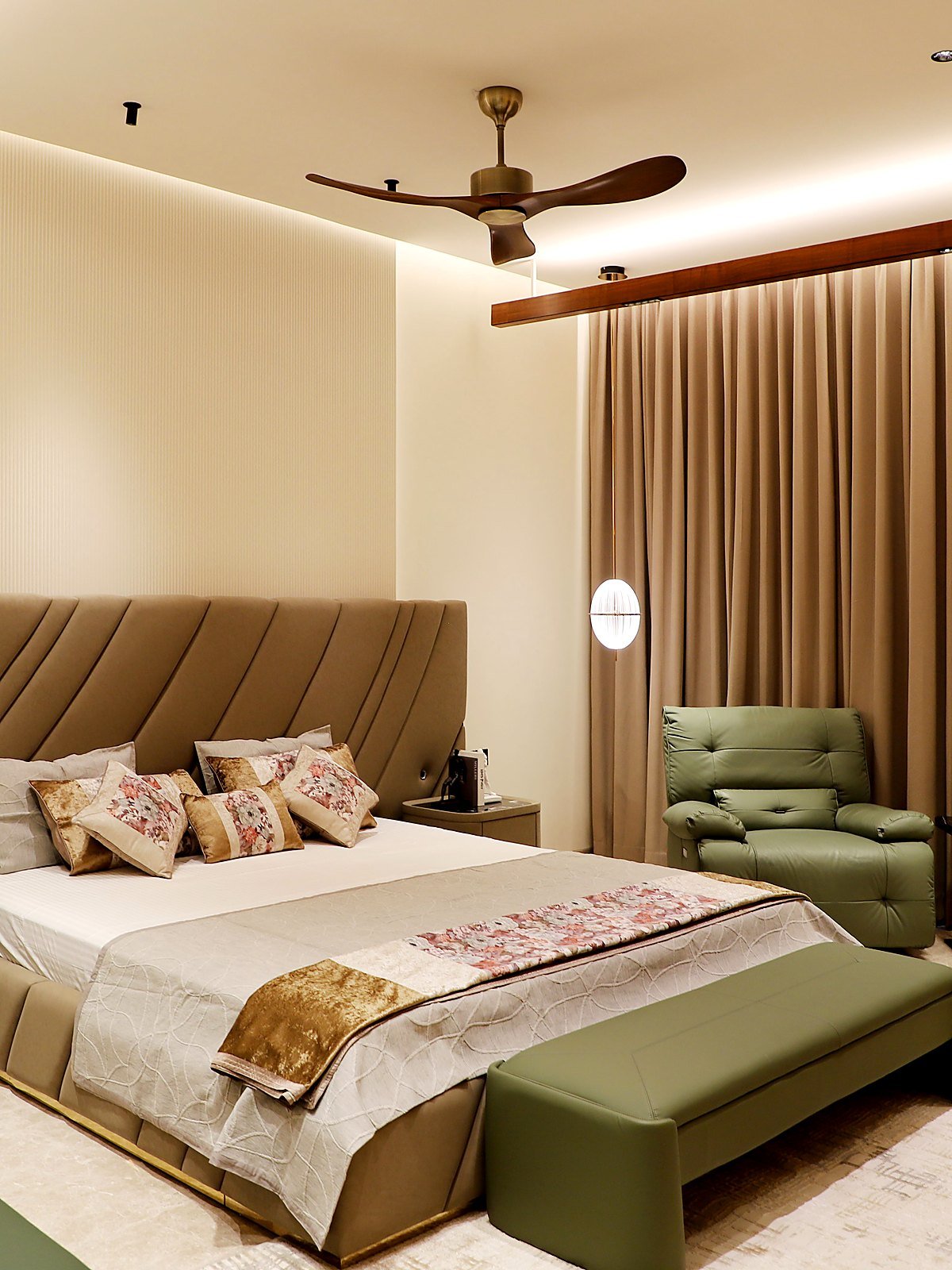 Luxury residential bedroom interior — style reference