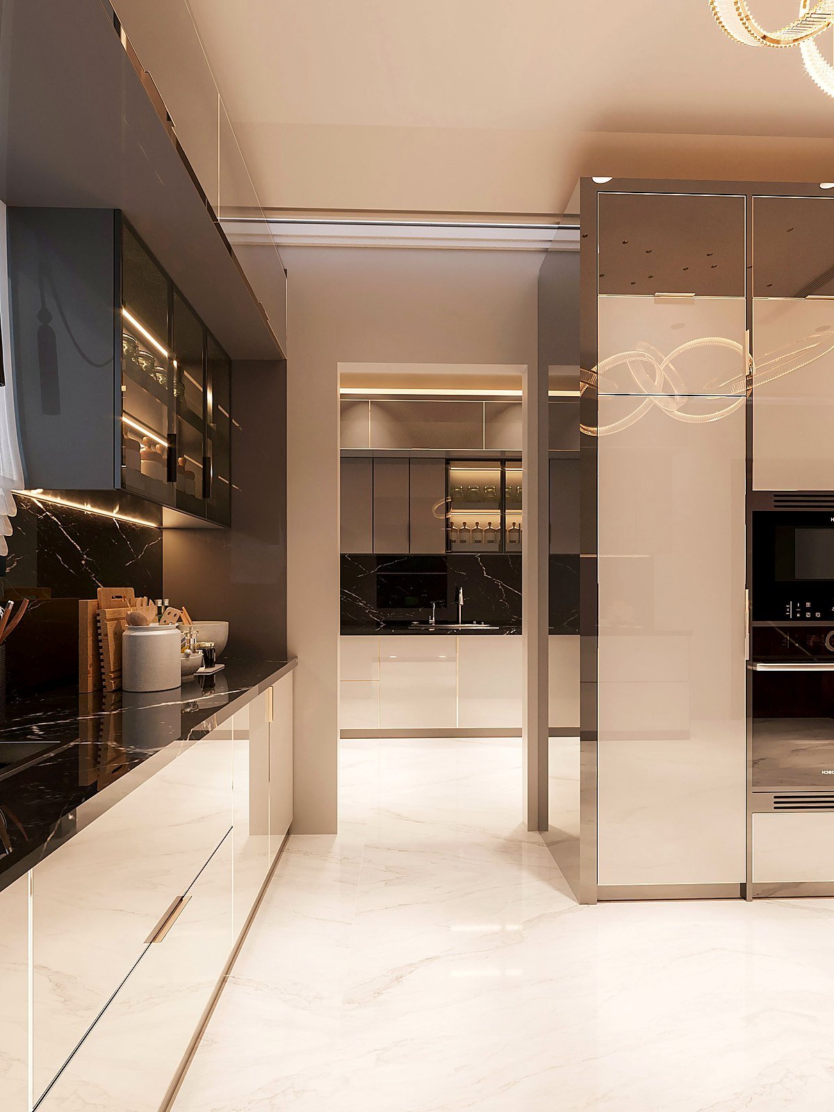 Luxury residential kitchen interior — style reference